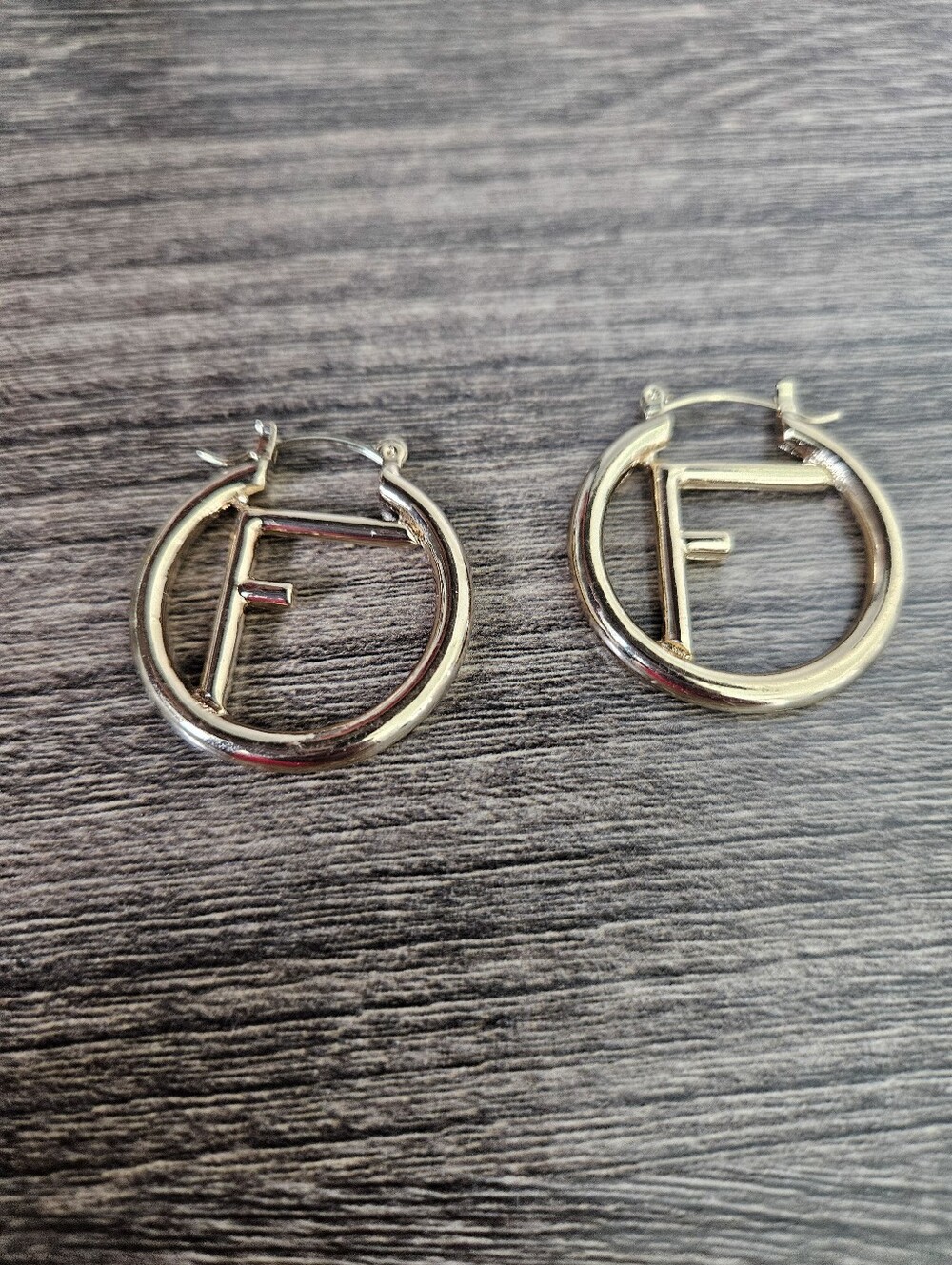 Monogram Hoop Earrings
